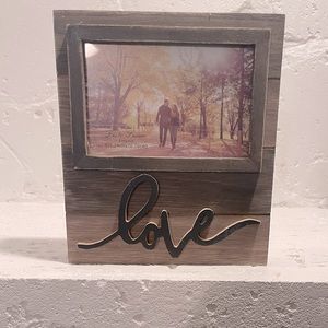 Love decor with picture frame